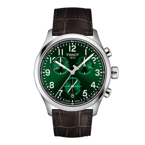 Tissot Chrono XL Quartz Chronograph Green Dial Stainless Steel Watch (T116.417.16.092.00)