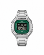 Casio W-218HD Illuminator Digital Green Dial Stainless Steel Chronograph Watch (W-218HD-3AVDF)