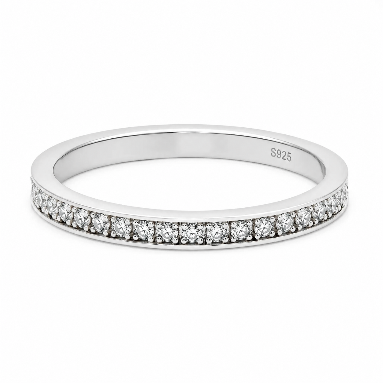 Full Eternity Moissanite Ring – MO67 - Cassim & Co South Africa