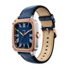 Fossil Crosby Quartz Blue Dial Rose Gold & Stainless Steel Watch (FS6149)