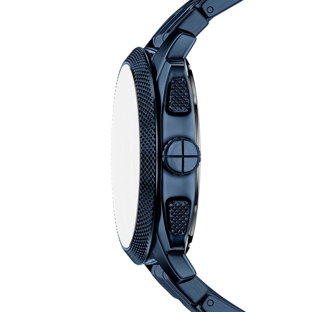 Fossil Machine Chronograph Blue Dial Stainless Steel Watch (FS6167)