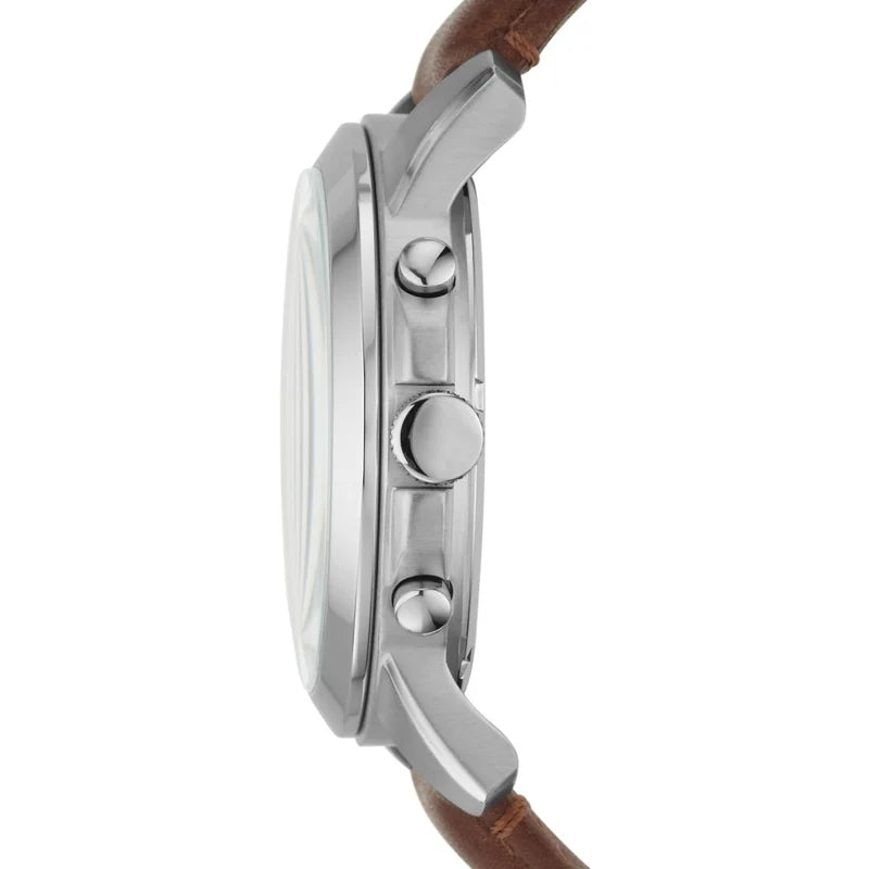 Fossil Grant Chronograph Quartz Brown Dial Brown Leather Watch (FS4813)