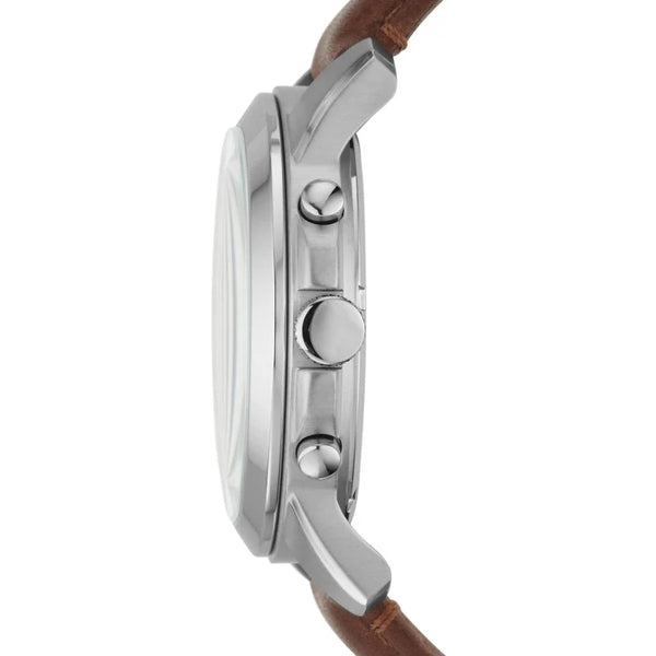Fossil Grant Chronograph Quartz Brown Dial Brown Leather Watch (FS4813)