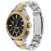 Fossil Machine Chronograph Quartz Two-Tone Black Dial Stainless Steel Watch (FS6159)