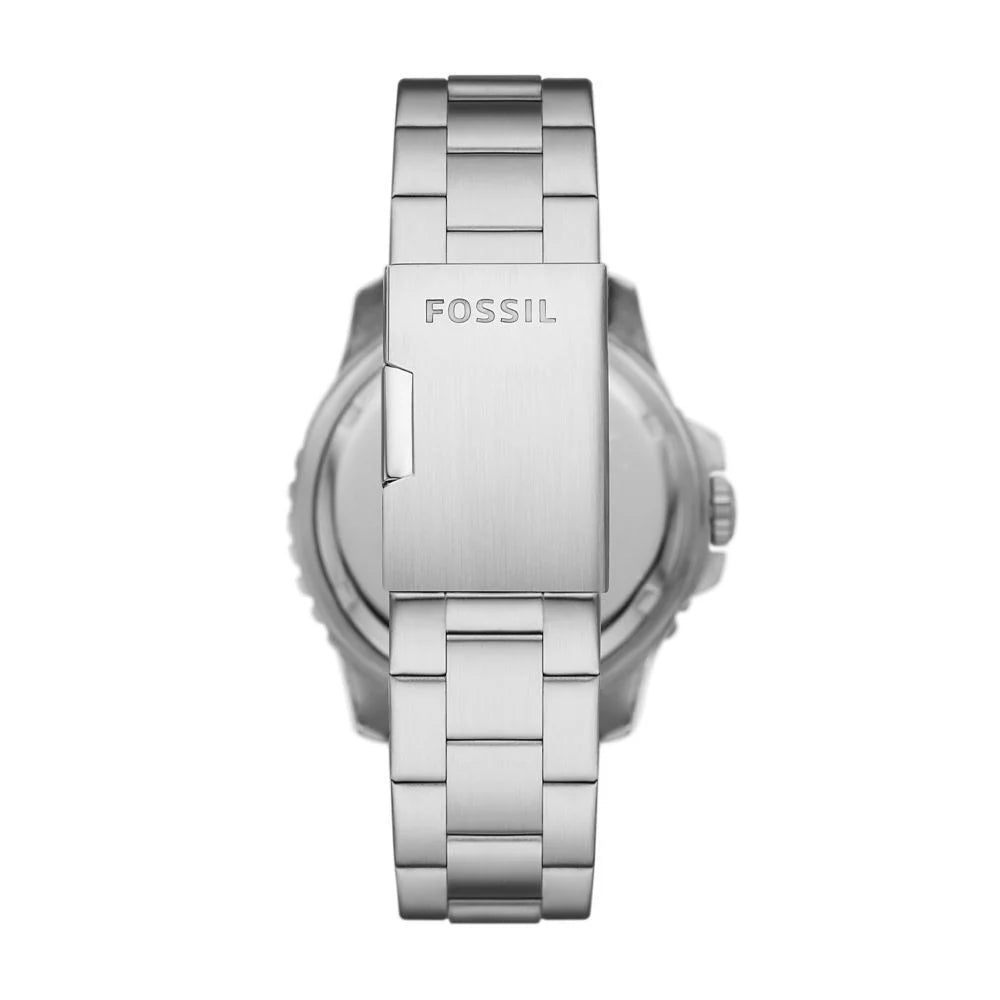 Stainless steel bracelet with folding clasp on Fossil FS5991 watch