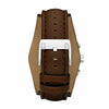 Fossil Coachman Chronograph Quartz Grey Dial Brown Leather Watch (CH2565)