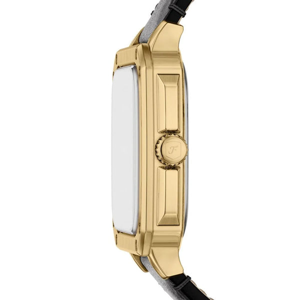 Fossil Crosby Black Leather Square - FS6151