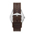 Fossil Dayliner Quartz Cream Dial Brown Leather Watch (FS5927) - Cassim & Co South Africa