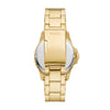 Fossil Blue Dive Quartz Green Dial Date Gold-Tone Stainless Steel Diver's Watch (FS6030)