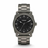 Fossil Machine Smoke Quartz Black Dial Grey Stainless Steel Watch (FS4774)
