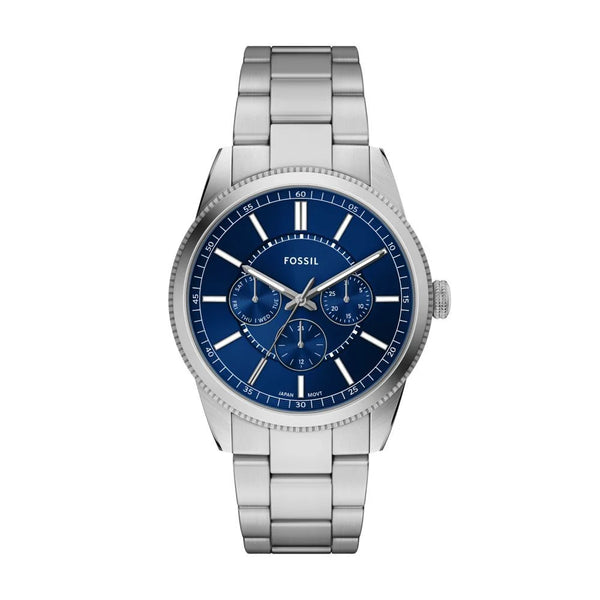 Fossil Pearson Quartz Multifunction Blue Dial Stainless Steel Watch (FS6134)