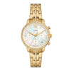 Fossil Neutra Chronograph Quartz Mother-of-Pearl Dial Gold-Tone Stainless Steel Watch (ES5358)