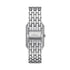 Fossil Raquel date window at 6 o'clock and crystal-set inner chapter ring