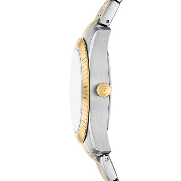 Fossil Scarlette Quartz Green Dial Two-Tone Stainless Steel Watch (ES5388)