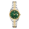 Fossil Scarlette Quartz Green Dial Two-Tone Stainless Steel Watch (ES5388)