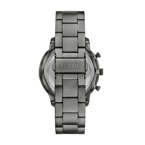 Fossil Neutra Chronograph Quartz Blue Dial Gunmetal Stainless Steel Watch (FS6111)