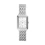Fossil Raquel ES5221 front view showing white satin dial and Roman numerals