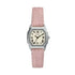Fossil Harlow ES5406 quartz ladies watch with 27mm octagon stainless steel case, cream dial with Roman numerals, and light pink crocodile-embossed leather strap