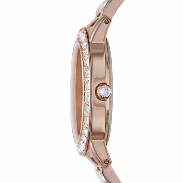Fossil Jesse Quartz Rose Gold Crystal-Set Stainless Steel Watch 34mm (ES3020)