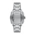 Side profile of 44mm stainless steel case with knurled topring