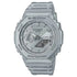 Casio G-SHOCK GA-2100FF-8ADR octagonal resin watch with silver dial and resin strap