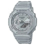 Casio G-SHOCK GA-2100FF-8ADR octagonal resin watch with silver dial and resin strap
