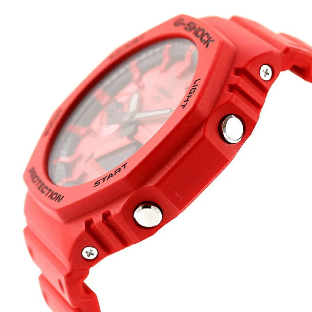 Casio G-Shock GA-2100RRB-4ADR AnaDigi Quartz Red Resin Watch (GA-2100RRB-4A)
