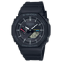 Casio G-Shock GA-B2100-1ADR all-black Tough Solar Bluetooth ana-digi watch with octagonal case and resin strap