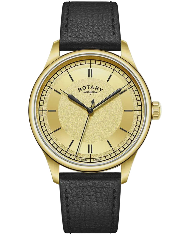 Rotary Heritage Black Leather GS05983/03