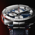 Michel Herbelin Newport Héritage Quartz Chronograph Blue Dial Stainless Steel Watch 42mm (35664AP25X) - Cassim & Co South Africa