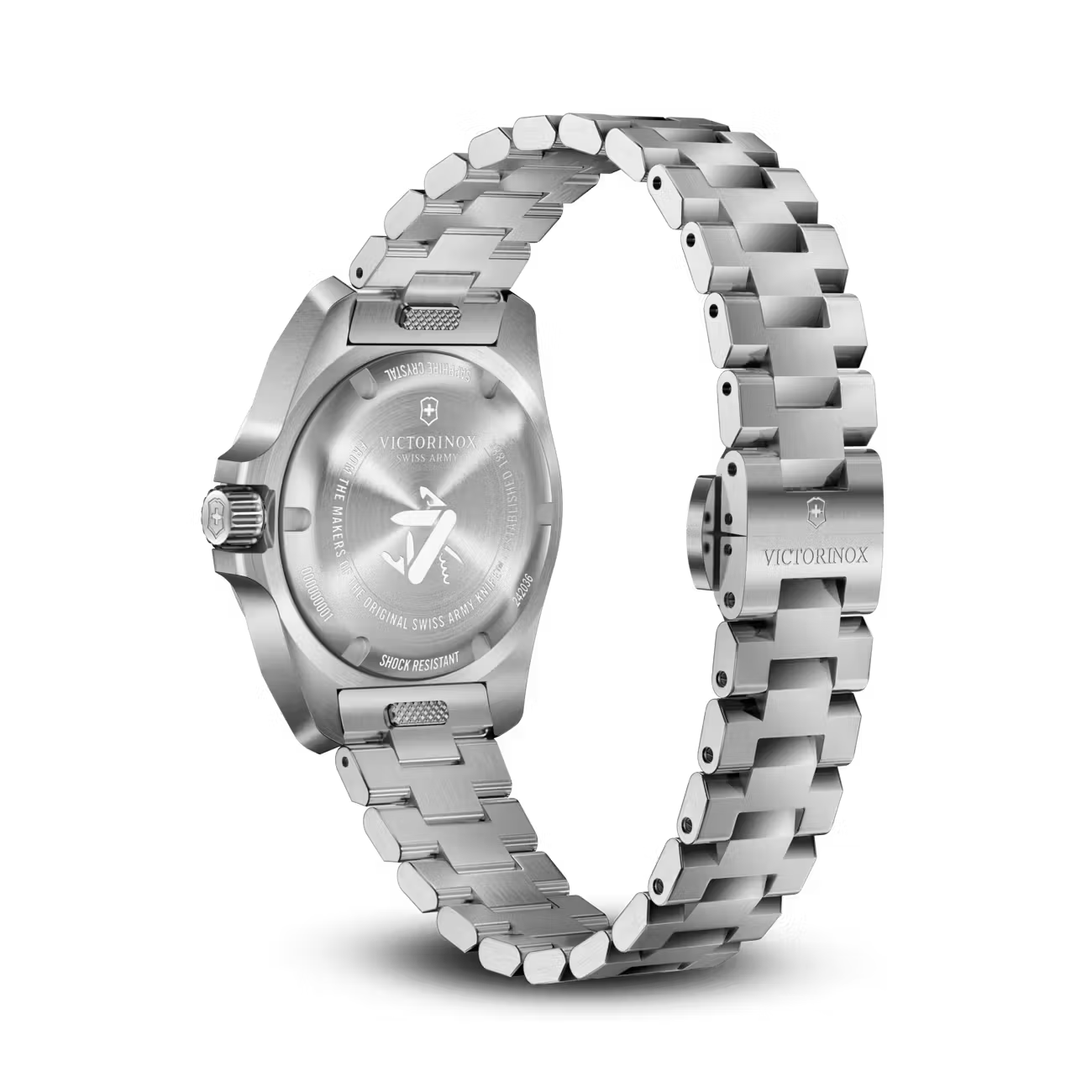Victorinox INOX 32mm Women's Swiss Quartz Blue Dial Stainless Steel Watch VIC242038 - Cassim & Co South Africa