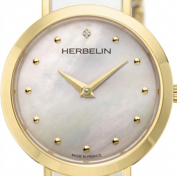 Michel Herbelin M-Band 17056/BT19 — 28mm MOP Two-Tone Bracelet