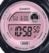 Casio LWS-1200H-1A2 Digital 100m Water Resistant Pink Dial Black Resin Watch