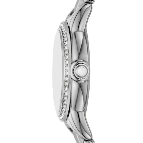 Emporio Armani AR11669 Quartz Mother-of-Pearl Crystal Bezel Stainless Steel Ladies Watch (AR11669)