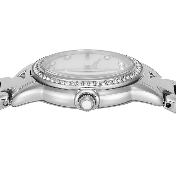Emporio Armani AR11669 Quartz Mother-of-Pearl Crystal Bezel Stainless Steel Ladies Watch (AR11669)