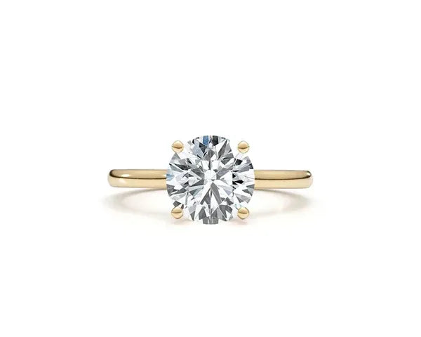 9ct Yellow Gold 0.5ct Round Lab-Grown Diamond Ring