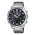 Casio Edifice EFV-C120D-1ADF quartz analog-digital chronograph watch with black dial and stainless steel bracelet