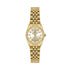 Daniel Klein DK113925-2 women's gold plated quartz watch with white crystal dial and five-link bracelet