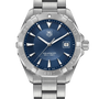 Pre-owned TAG Heuer Aquaracer WAY1112.BA0928 blue dial quartz dive watch with stainless steel case and bracelet, 300m water resistance