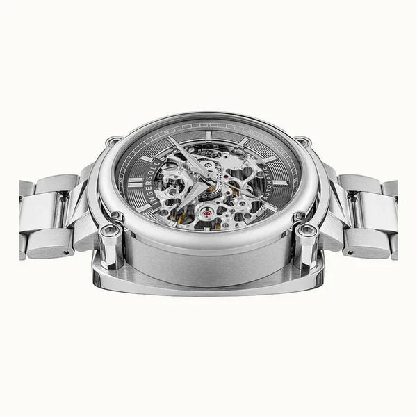 Ingersoll The Michigan Automatic Grey Skeleton Dial Stainless Steel Watch (I13304) - Cassim & Co South Africa