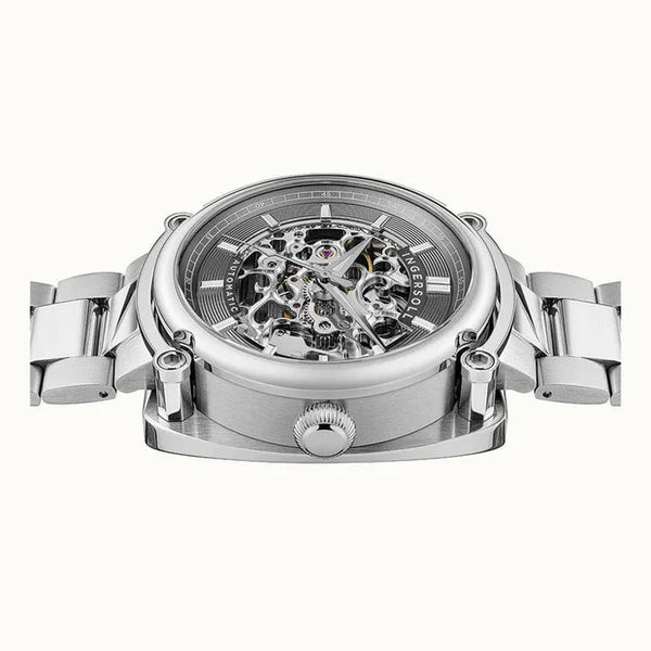 Ingersoll The Michigan Automatic Grey Skeleton Dial Stainless Steel Watch (I13304) - Cassim & Co South Africa