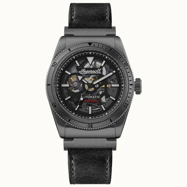 Ingersoll The Scovill Automatic Skeleton Black PVD 43mm Watch (I13902)