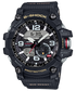 Casio G-Shock Mudmaster GG-B100-1ADR black tactical watch with digital compass and Bluetooth connectivity on textured resin strap
