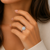 9ct White Gold Pave Diamond Engagement Ring 1102176