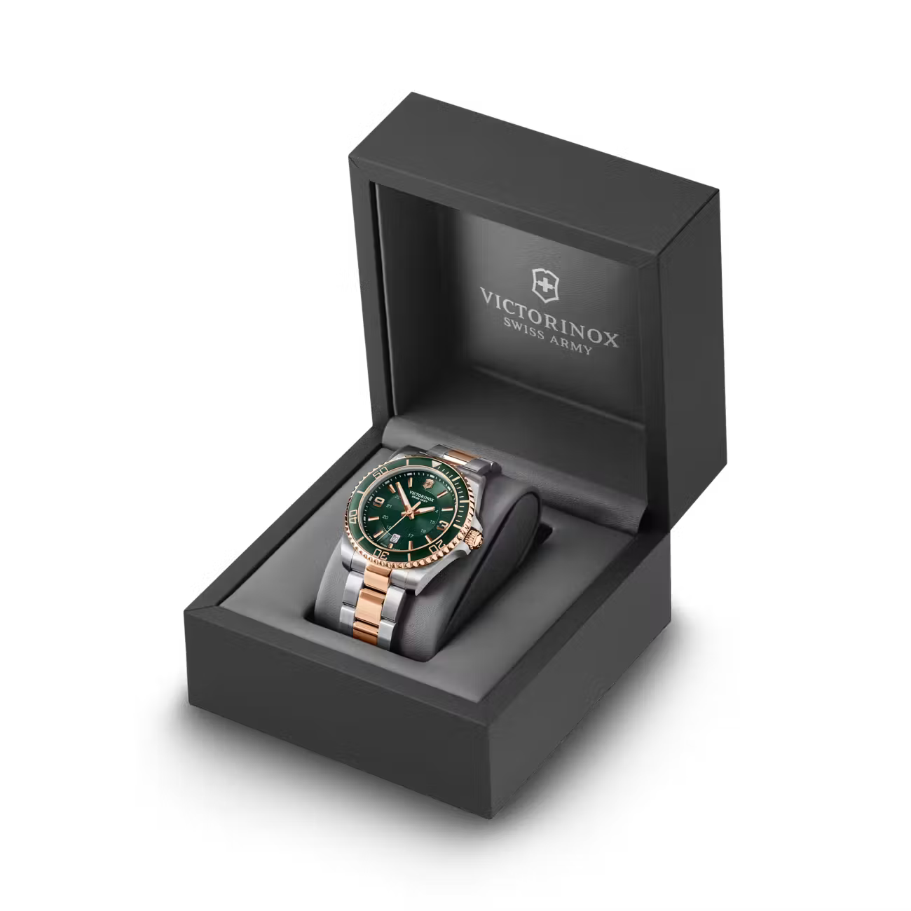 Victorinox Maverick 43mm Green Dial Two-Tone Quartz Watch VIC242008