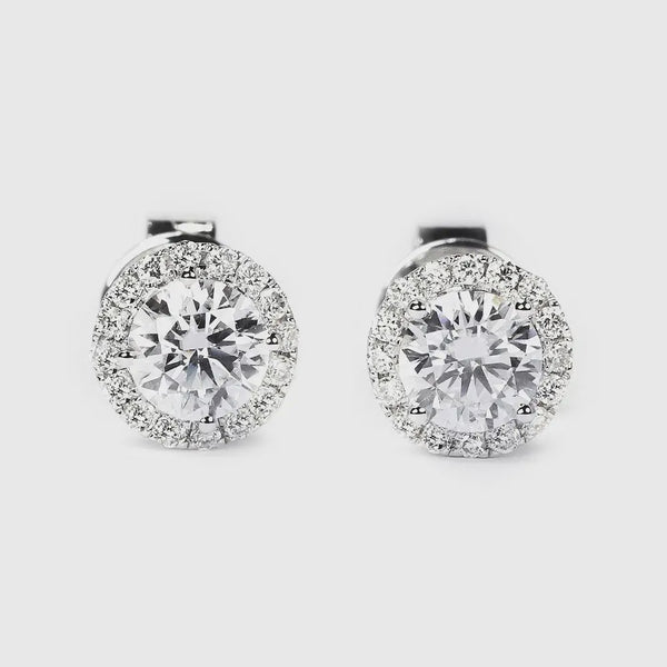 Silver Moissanite Earrings - ME10