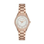 Michael Kors Lauryn MK3716 watch with Mother of Pearl dial and rose gold-tone steel bracelet
