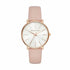 Michael Kors Pyper MK2741 quartz watch with white dial, rose gold-tone stainless steel case, and pink leather strap on white background