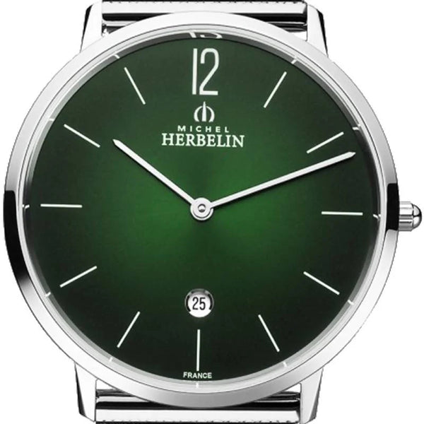 Michel Herbelin City 19515/16NB Green Swiss Quartz Watch