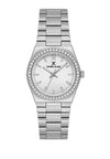 Daniel Klein DK113949-1 ladies silver dial quartz watch with crystal-set bezel and stainless steel bracelet